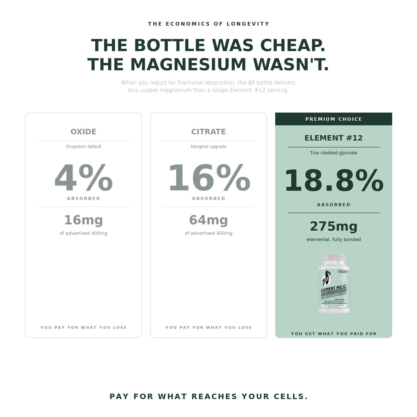 Chelated Magnesium Glycinate | ELEMENT No. 12®