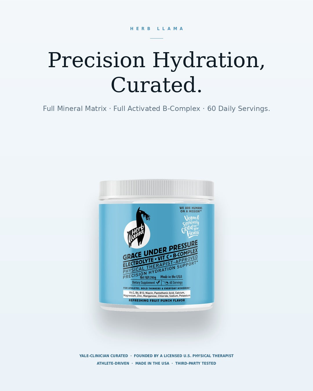 Electrolyte Powder with Marine Magnesium & B-Complex | GRACE UNDER PRESSURE™