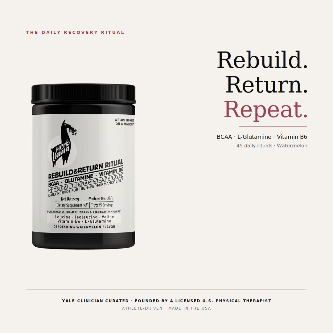 BCAA · Glutamine · Vitamin B6 | R&R: THE REBUILD & RETURN RITUAL™