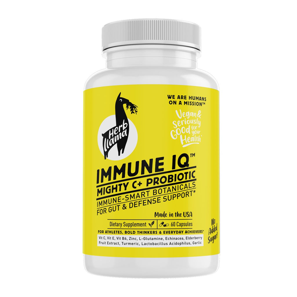IMMUNE IQ Mighty C +  Probiotic | Immune Smart Adaptogenic and Nootropic Botanicals for Everyday Gut and Defense Support