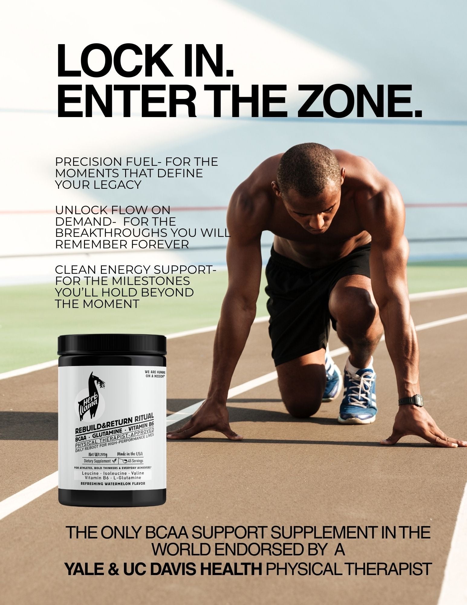 R&R: THE REBUILD & RETURN RITUAL - BCAA · Glutamine · Vitamin B6 | Your Pick-Me-Up Hero Ritual to restore strength, clarity, and presence—physically and mentally