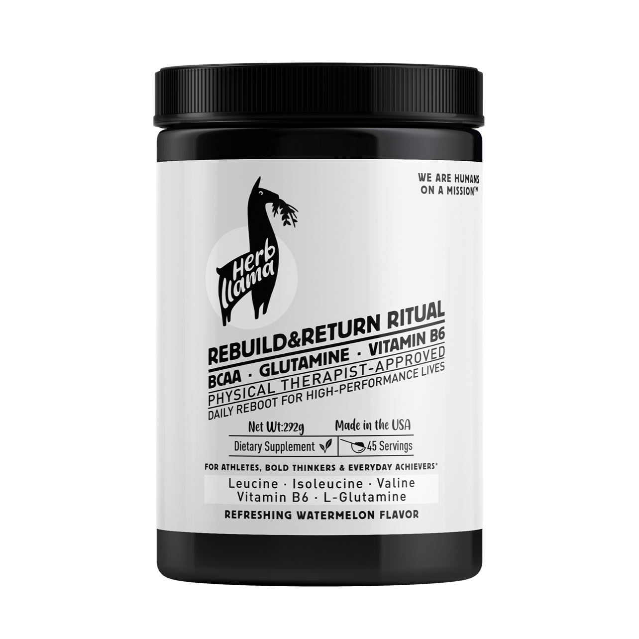 R&R: THE REBUILD & RETURN RITUAL - BCAA · Glutamine · Vitamin B6 | Your Pick-Me-Up Hero Ritual to restore strength, clarity, and presence—physically and mentally.