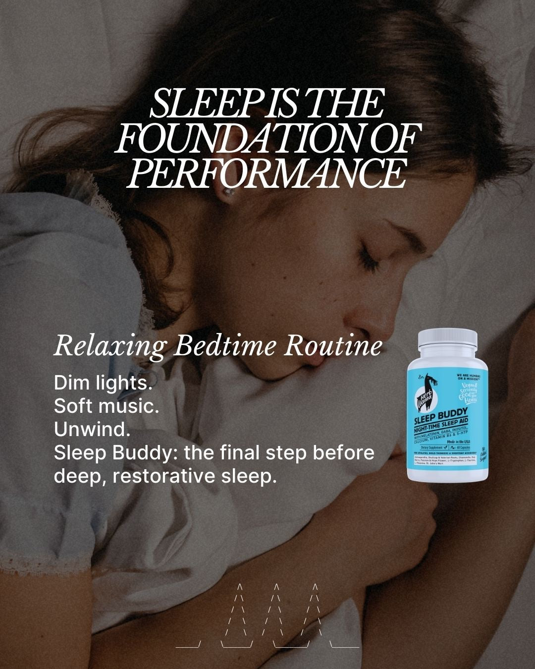 SLEEP BUDDY NIGHT TIME SLEEP AID with Melatonin, GABA, Inositol, Calcium, Vit B6-without the next-day grogginess and rebound insomnia of diphenhydramine.