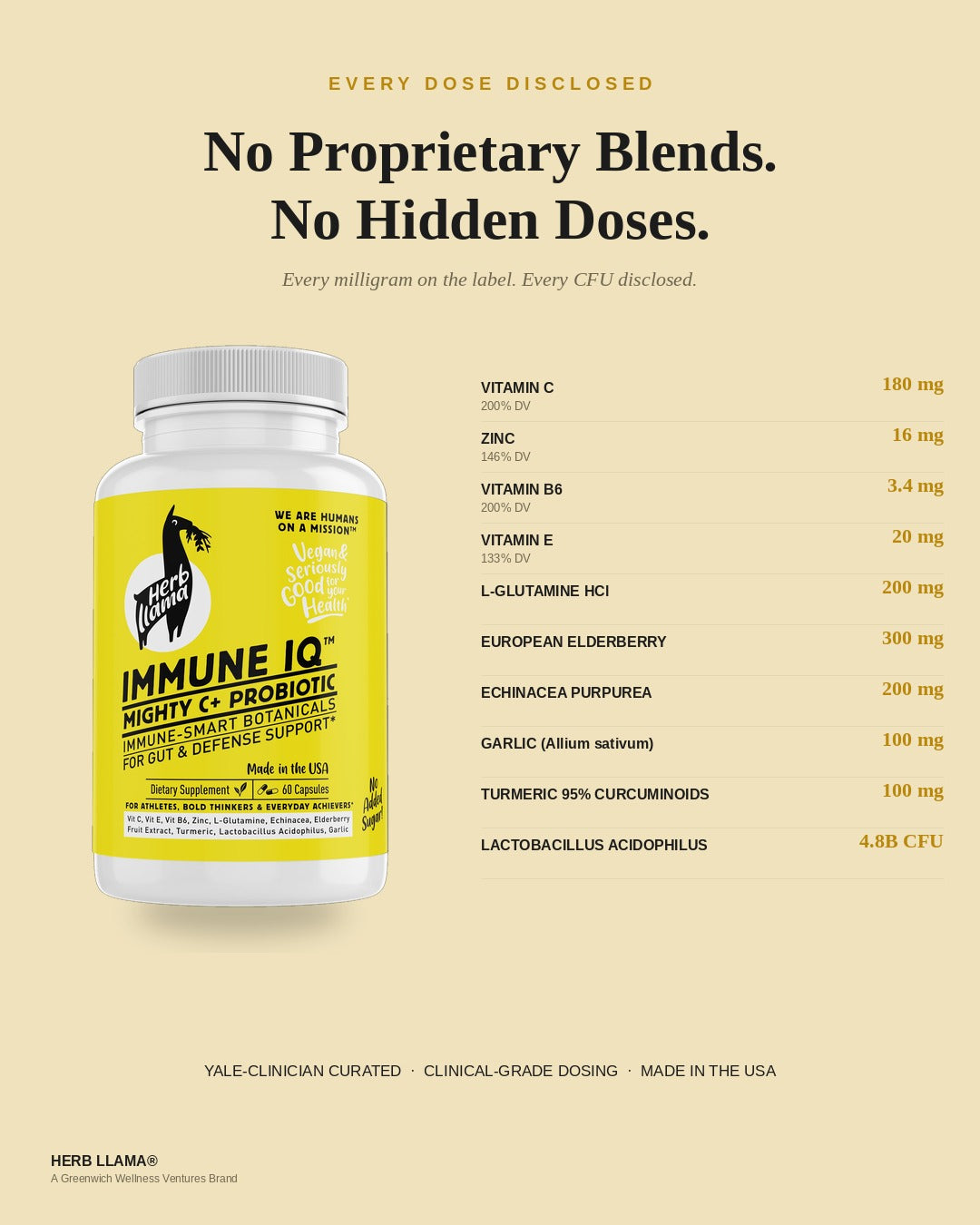 Probiotic Immune Support, Elderberry, Zinc, Vit C | IMMUNE IQ+™
